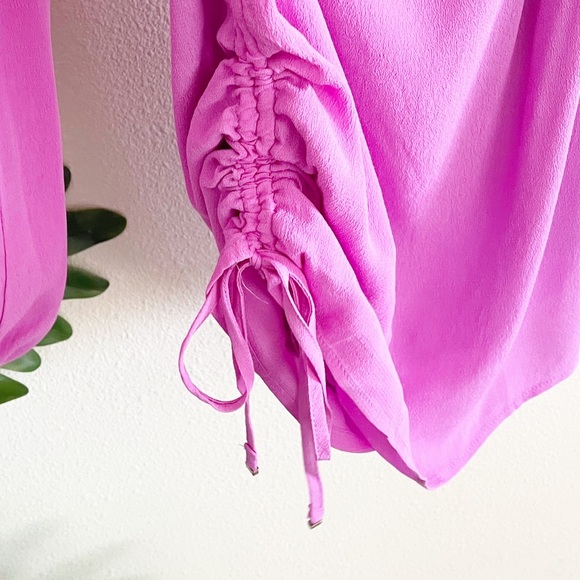 NWT Olivaceous Pink Gabelli One Sleeve Cut-Away Mini Dress M - Picture 10 of 14